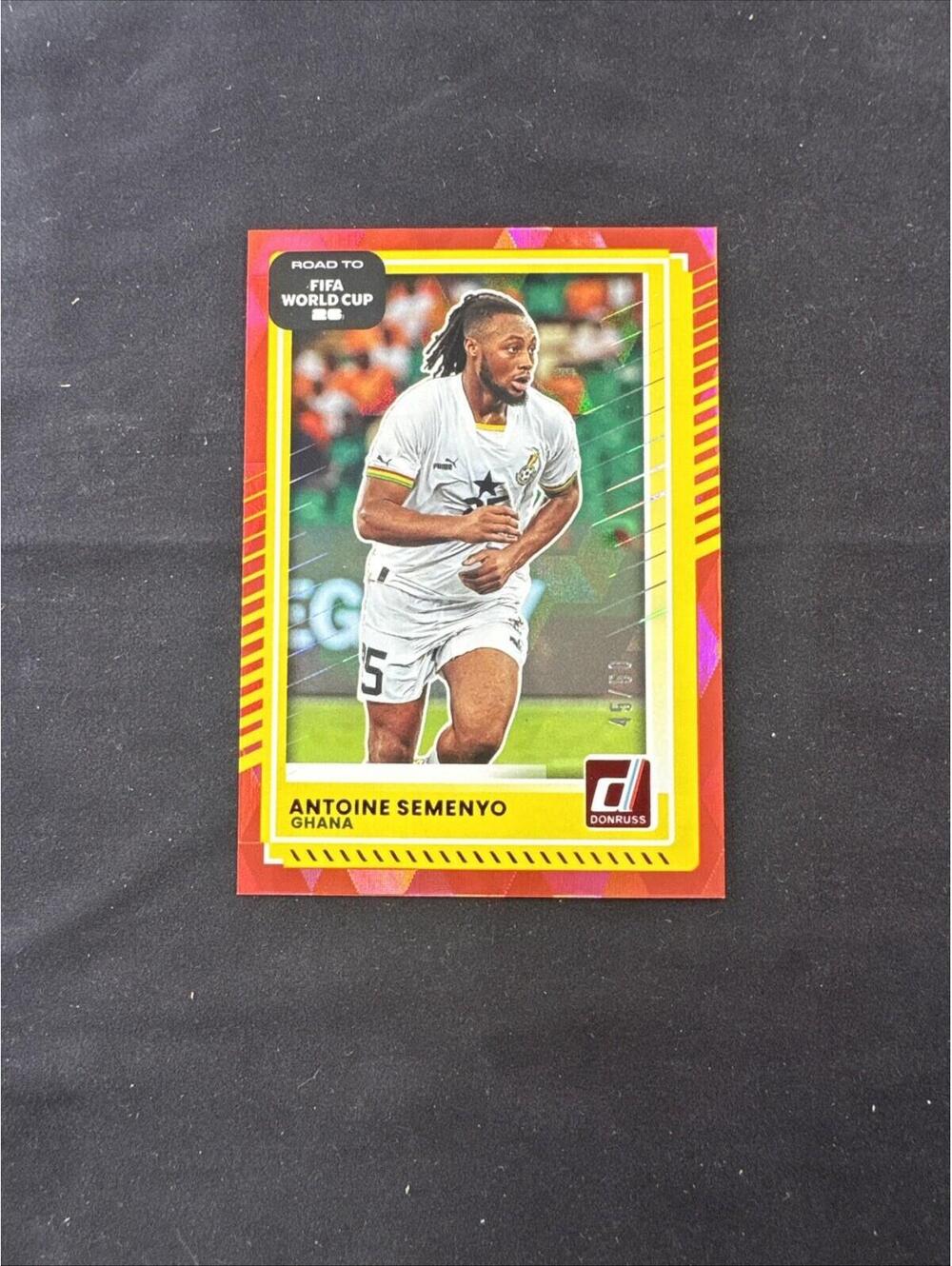 2025-26 Donruss Road To World Cup Ghana Antoine Semenyo Foil /50